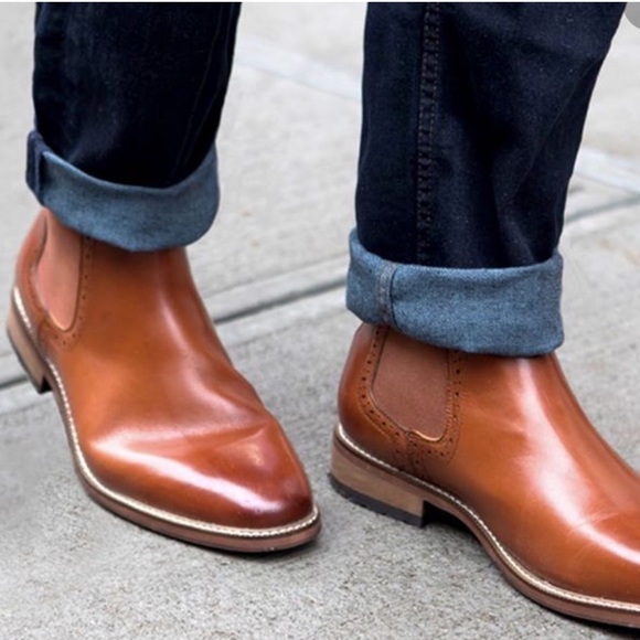 JOSEPH ABBOUD Leather Boots 9.5D - Picture 1 of 8